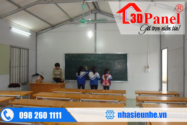 nhà lắp ghép trường học